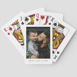 Bester Vater Aller Zeiten Vollfoto Personalisiert Spielkarten