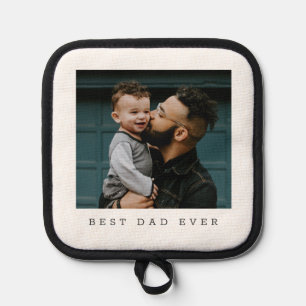 Bester Vater Aller Zeiten Vollfoto Personalisiert Topflappen