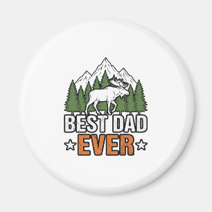Bester Vater Aller Zeiten Waldkreatur Vintage Vate Magnet