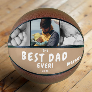 Bester Vater Allerlei Vatertag 3 Foto Collage Basketball