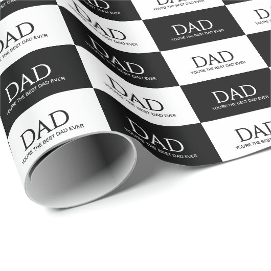 Bester Vater Allerzeit Vatertag Geschenkpapier (Rolleneckpunkt)