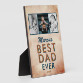 Bester Vater Aquarellbilder Vater 3 FotoCollage Fotoplatte (Seite)