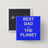 Bester VATER auf der Welt Button (Vorne & Hinten)