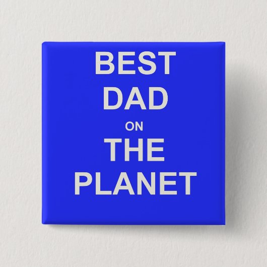 Bester VATER auf der Welt Button (Vorderseite)