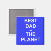 Bester VATER auf der Welt Magnet (Vorderseite/Rückseite)