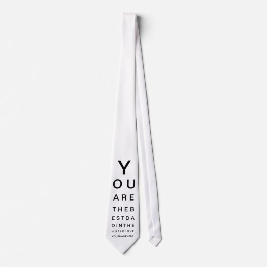 Bester Vater-Augentest Krawatte (Vorderseite)