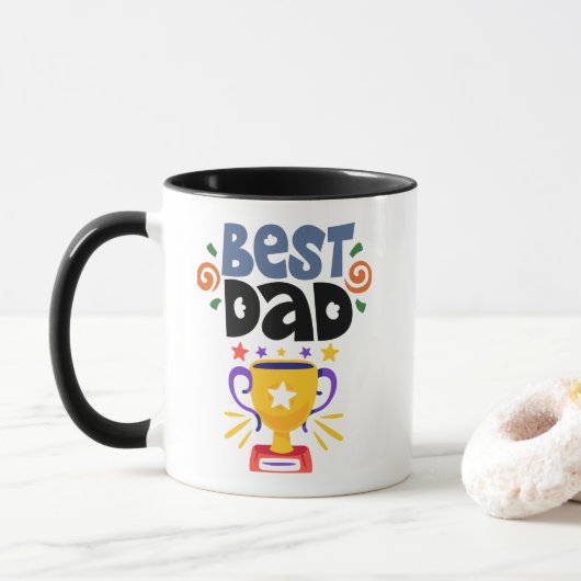 Bester-Vater-Auszeichnung Kaffeetasse (Mit Donut)