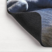 Bester Vater, Babyaffe, der Vatiaffen umarmt Mousepad (Ecke)