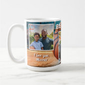 Bester Vater Basketball Ball 3 FotoCollage Vater Kaffeetasse (Links)