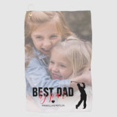 Bester Vater bei Par Vatertag Foto Handtuch (Vorderseite)