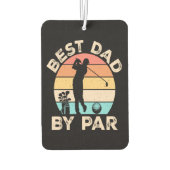 Bester Vater beim Par Golfing Autolufterfrischer (Rückseite)