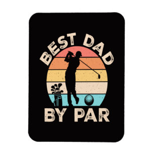 Bester Vater beim Par Golfing Magnet