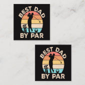 Bester Vater beim Par Golfing Mitteilungskarte (Vorne/Hinten)