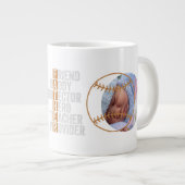 Bester Vater Beschützer Held Lehrer Versorger Jumbo-Tasse (Vorderseite Rechts)