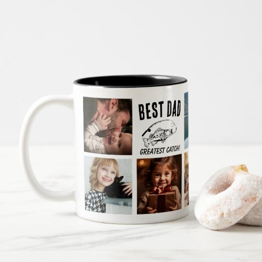 Bester Vater - Bester Fang! Tasse (Mit Donut)