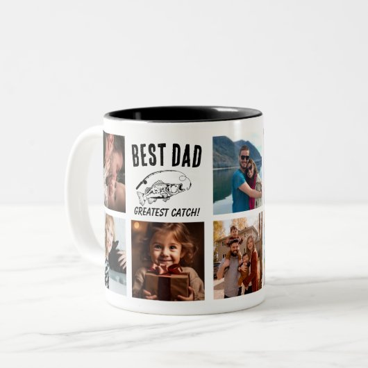 Bester Vater - Bester Fang! Tasse (Vorderseite Links)