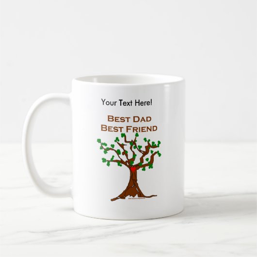 Bester Vater-bester Freund Kaffeetasse (Links)