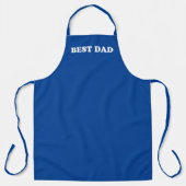 Bester Vater Blau-Weiß moderne Typografie solide Schürze (Vorderseite)