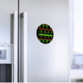 Bester Vater Blocks Text braun & gelb Magnet