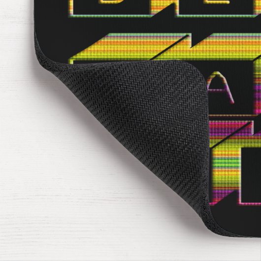 Bester Vater Blocks Text braun & gelb Mousepad (Ecke)