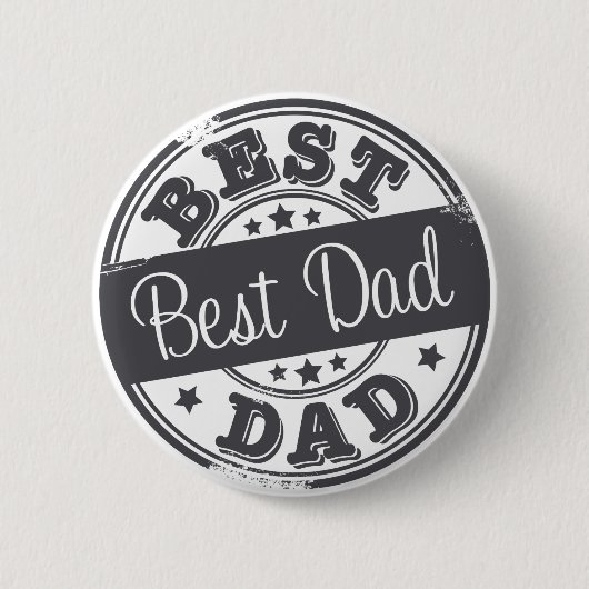 Bester Vater - Briefmarke aus Kautschuk - Button (Vorderseite)