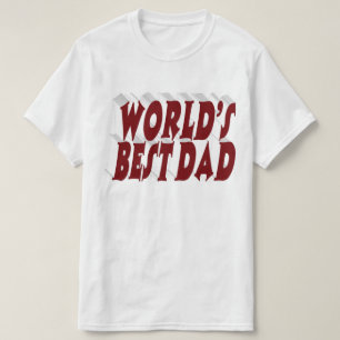 Bester Vater burgundy 3d Text T-Shirt