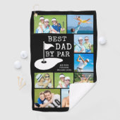 BESTER VATER BY PAR 9 FotoCollage Personalisiert Golfhandtuch (Insitu)