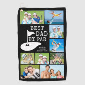 BESTER VATER BY PAR 9 FotoCollage Personalisiert Golfhandtuch (Vorderseite)