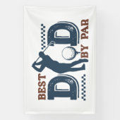 Bester Vater By Par Banner (Vertikal)