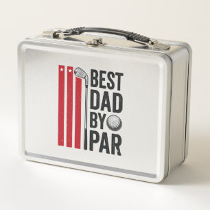 Bester Vater By Par Golf Dad Vintage Design_1 Metall Brotdose