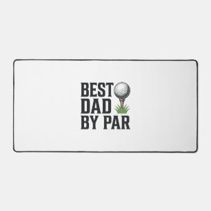Bester Vater By Par Golf Vater Tag Vintage Design_ Schreibtischunterlage
