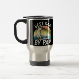 Bester Vater By par, Golfgeschenk für Vater, Golf Reisebecher