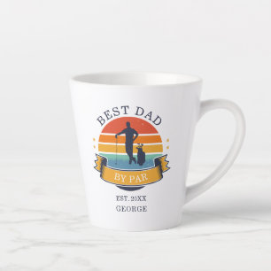 Bester Vater By Par Golfing Fathers Day Benutzerde Milchtasse