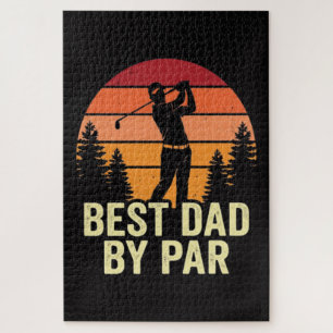 Bester Vater By Par Vintage Golf Puzzle