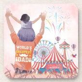 Bester Vater Circus Getränkeuntersetzer (Vorderseite)