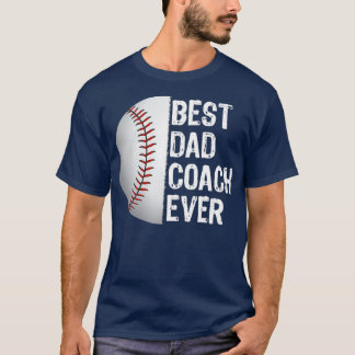 Bester Vater Coach Ever Funny Baseball für Sport T-Shirt