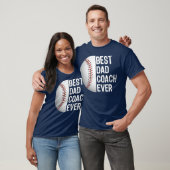 Bester Vater Coach Ever Funny Baseball für Sport T-Shirt (Unisex)