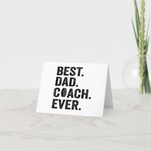 Bester Vater Coach je Vatertag Hockey-Geschenk Dankeskarte