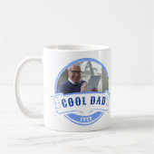 Bester Vater Cool Vater Vatertag Geschenk Weiß Kaffeetasse (Links)