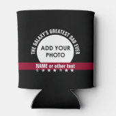 Bester VATER Custom Foto Grunge Stars A05 Dosenkühler (Rückseite)