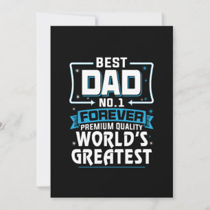 Bester Vater Dad Weltweit Großartigster Nr.1 Einladung