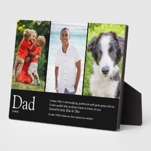 Bester Vater Daddy Papa Ever Definition Fotos Schw Fotoplatte