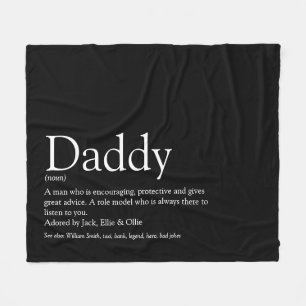 Bester Vater Daddy Papa Ever Definition Lustig Sch Fleecedecke