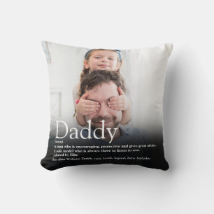 Bester Vater, Daddy, Papa jemals Definition Foto Kissen