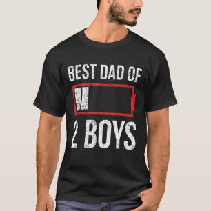 Bester Vater Daddy Vater 2 Boys Twins T-Shirt