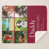 Bester Vater Daddy Vater Definition 6 Foto Burgund Sherpadecke (Vorderseite (Horizontal))