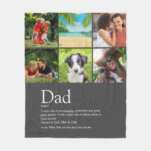 Bester Vater Daddy Vater Definition 6 Foto Grau Fleecedecke