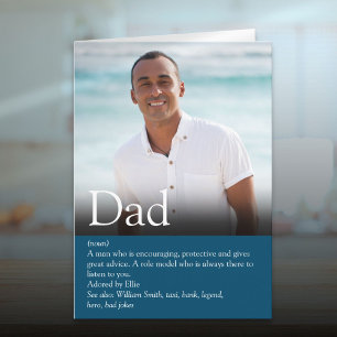 Bester Vater Daddy Vater Definition Foto Karte