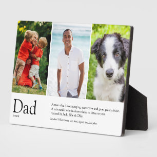 Bester Vater, Daddy, Vater jemals Definition 3 Fot Fotoplatte