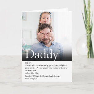 Bester Vater, Daddy, Vater überhaupt Definitionsfo Karte